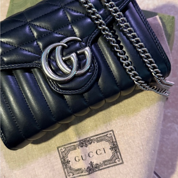 Gucci Black Quilted Leather WOC clutch/crossbody - Picture 2 of 9